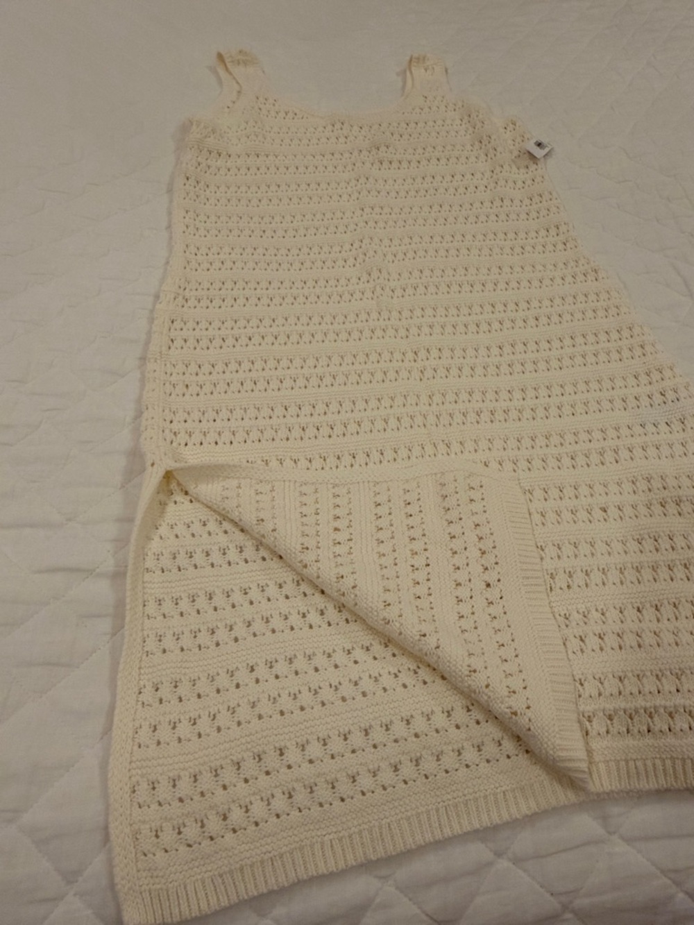 Old Navy Cream Crochet Midi Dress - Picture 4 of 4